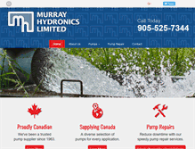 Tablet Screenshot of murrayhydronics.com